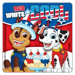 PAW Patrol - Red, White and Brave Stickers
